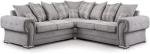 Verona Grey Fabric Corner Sofa for Living Room