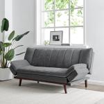 Bravich Grey Velvet Sofa Bed - Space Saving Solution