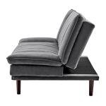 Bravich Grey Velvet Sofa Bed - Space Saving Solution