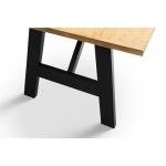 Julian Bowen Hockley Black and Oak Dining Table