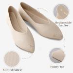 AprCoco Women’s Washable Pointed Toe Ballet Flats
