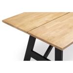 Julian Bowen Hockley Black and Oak Dining Table