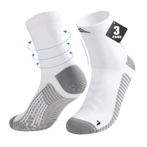 TENYSAF Men's Compression Running Socks - 3 Pairs