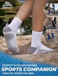 TENYSAF Men's Compression Running Socks - 3 Pairs