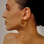12 Pairs Gold Hoop Earrings for Women