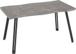 Quebec Wave Edge Dining Table in Concrete Finish