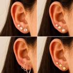 68-Piece Gold Jewelry Set for Women