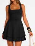 Chic Black Mini Dress for Summer and Parties