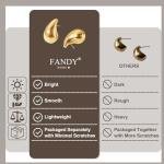 12 Pairs Gold Hoop Earrings for Women