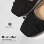 ATHMILE Women's Comfortable Ballet Flats with Bow