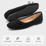 ATHMILE Women's Comfortable Ballet Flats with Bow