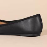 Amazon Essentials Women's Black Round Toe Ballet Flats