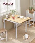 VASAGLE Drop Leaf Folding Dining Table for Small Spaces