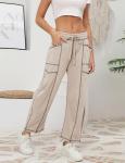 Athlisan Women's Baggy Wide Leg Lounge Pants
