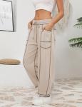 Athlisan Women's Baggy Wide Leg Lounge Pants