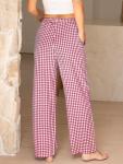 Cute Comfy Striped Gingham Pajama Pants for Women