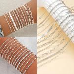 47-Piece Silver Jewelry Set for Women