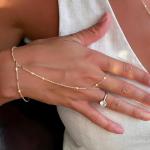Gold-Plated Hand Chain Bracelets Set for Women