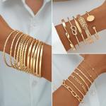 78-Piece Gold Jewelry Set for Women