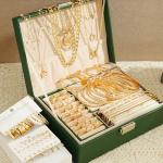 78-Piece Gold Jewelry Set for Women