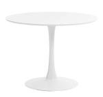 Modern 80cm Round White Dining Table