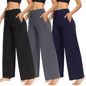 TNNZEET Women's Wide Leg Pants with Pockets
