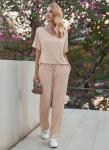 Ekouaer Women’s Comfy Lounge Set - Beige