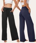 TNNZEET Women's Wide Leg Pants with Pockets