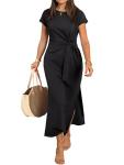 ANRABESS Women's Summer Maxi Dress - Black 2026