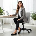 Comfortable Black Flats with Bowknot for Women