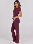 ANRABESS Women's 2-Piece Yoga Flare Set