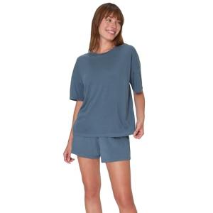 Hanes Women's Supersoft Boxy T-Shirt and Shorts Set