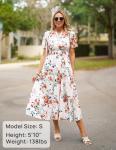 ZESICA Women's Floral Boho Maxi Dress