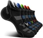 BULLIANT Men's Ankle Athletic Running Socks - 6 Pairs