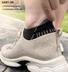 BULLIANT Men's Ankle Athletic Running Socks - 6 Pairs