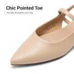 DREAM PAIRS Women's Slingback Pointed Toe Flats