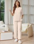 Ekouaer Women's Comfy Two-Piece Lounge Set