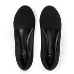 MUSSHOE Comfortable Ballet Flats for Women: Round Toe Women Loafers - Casual Slip on Ballerina Flats for Professional Woman Aged 25-45 Work Dressy Wedding,All Black 8