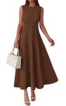 Elegant A-Line Sleeveless Maxi Dress for Women