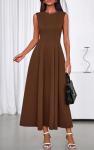Elegant A-Line Sleeveless Maxi Dress for Women