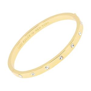 Kate Spade New York Clear Gold Hinged Bangle