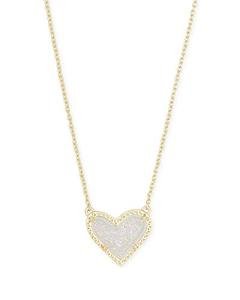 Kendra Scott Heart Pendant Necklace in Gold-Plated