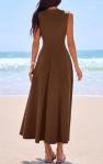 Elegant A-Line Sleeveless Maxi Dress for Women