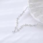 Silver Crystal Wedding Jewelry Set for Brides