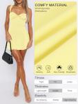 Yellow Sleeveless Summer Mini Bodycon Dress
