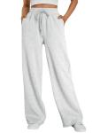 Trendy Women’s Fleece-Lined Wide Leg Sweatpants
