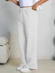 Trendy Women’s Fleece-Lined Wide Leg Sweatpants