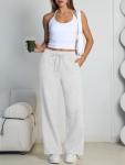 Trendy Women’s Fleece-Lined Wide Leg Sweatpants