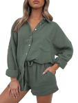 Women's Oversized Lounge Wear Set - Pajama Style
