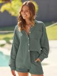 Women's Oversized Lounge Wear Set - Pajama Style